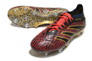 ADIDAS PREDATOR 24 ELITE TRAVA MISTA - PRETA, VERMELHA E DOURADA