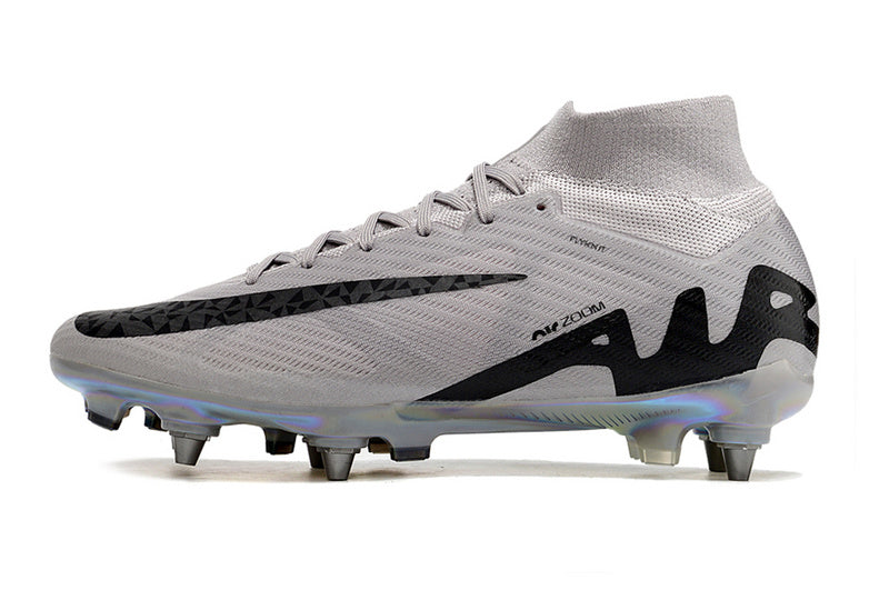 CHUTEIRA NIKE AIR ZOOM MERCURIAL SUPERFLY 9 ELITE TRAVA MISTA "RESING GEM" - CINZA E PRETA