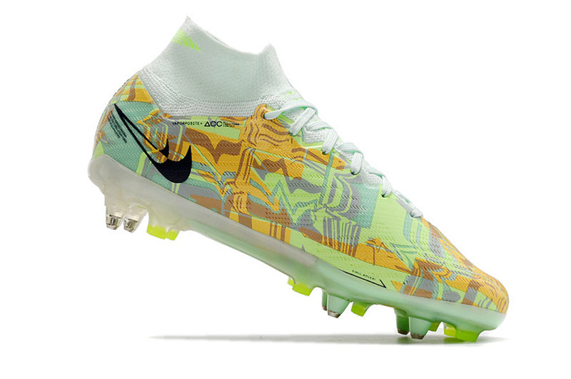 CHUTEIRA NIKE AIR ZOOM MERCURIAL SUPERFLY 9 ELITE TRAVA MISTA FIXA "BONDED" - VERDE