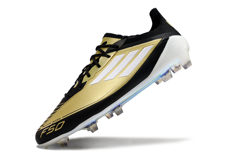 CHUTEIRA ADIDAS F50 ELITE CAMPO "TRIUNFO DOURADO" - PRETA E DOURADA