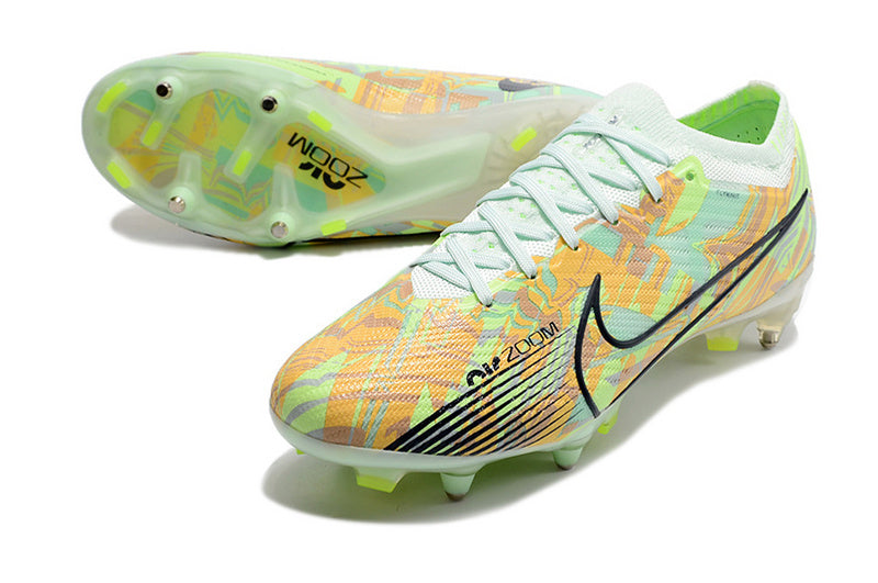 CHUTEIRA NIKE AIR ZOOM MERCURIAL VAPOR 15 ELITE TRAVA MISTA FIXA "BONDED" - VERDE