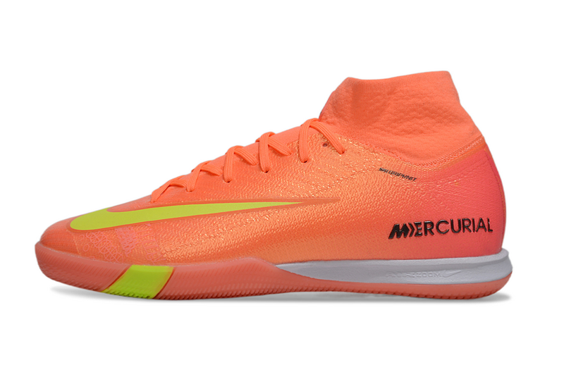 CHUTEIRA NIKE AIR ZOOM MERCURIAL SUPERFLY 10 ELITE FUTSAL "COSMIC SPEED 2" - LARANJA E AMARELA