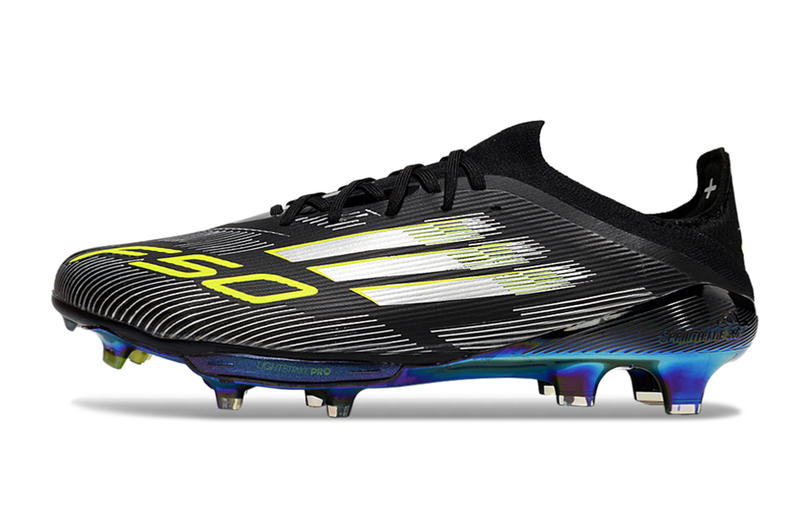 CHUTEIRA ADIDAS F50.1 LIGHTSTRIKE PRO ELITE CAMPO - PRETA E AMARELA
