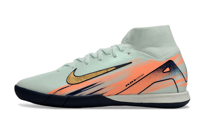 CHUTEIRA NIKE AIR ZOOM MERCURIAL SUPERFLY 10 ELITE FUTSAL - VERDE E LARANJA