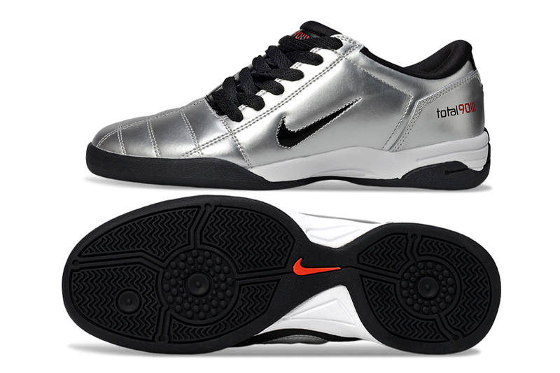 CHUTEIRA NIKE TOTAL 90 III FUTSAL - CINZA E PRETA