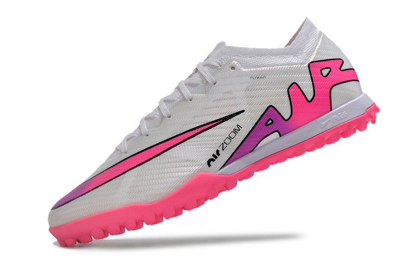CHUTEIRA NIKE MERCURIAL AIR ZOOM VAPOR 15 ELITE SOCIETY - BRANCA E ROSA