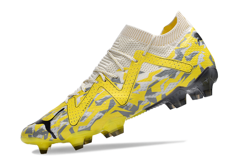 CHUTEIRA PUMA FUTURE ULTIMATE CAMPO "VOLTAGE" - AMARELA