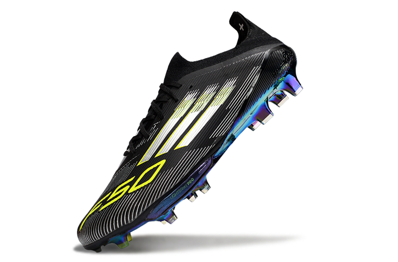 CHUTEIRA ADIDAS F50.1 LIGHTSTRIKE PRO ELITE CAMPO - PRETA E AMARELA