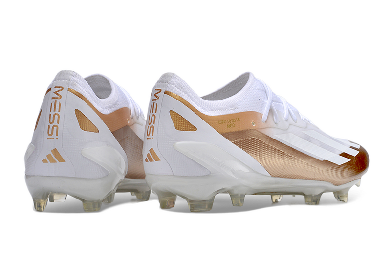 CHUTEIRA ADIDAS X CRAZYFAST.1 CAMPO - BRANCA E BEGE