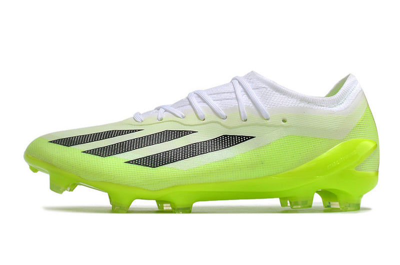 CHUTEIRA ADIDAS X CRAZYFAST.1 CAMPO "CRAZYRUSH" - VERDE E BRANCA