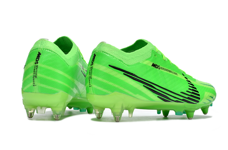 CHUTEIRA NIKE AIR ZOOM MERCURIAL VAPOR 15 ELITE TRAVA MISTA FIXA "DREAM SPEED 8" - VERDE E PRETA