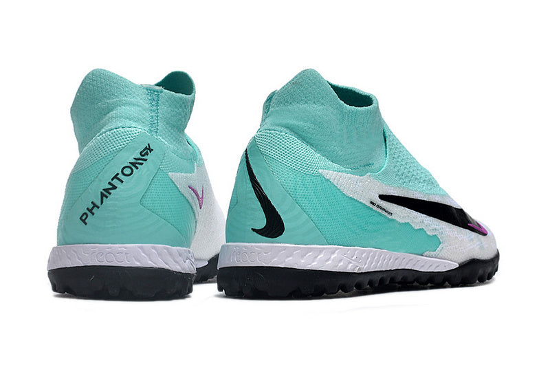 CHUTEIRA NIKE PHANTOM GX DYNAMIC FIT ELITE SOCIETY - BRANCA E AZUL