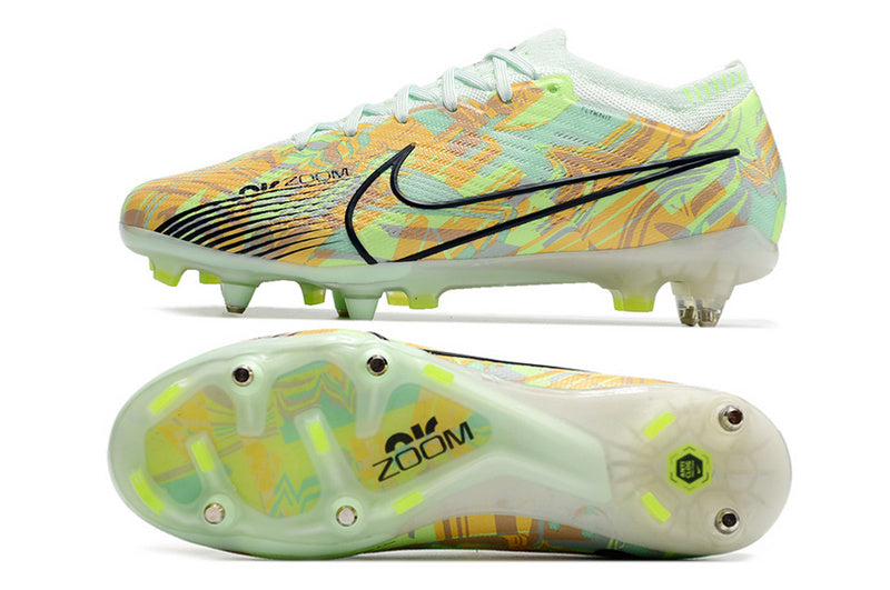 CHUTEIRA NIKE AIR ZOOM MERCURIAL VAPOR 15 ELITE TRAVA MISTA FIXA "BONDED" - VERDE