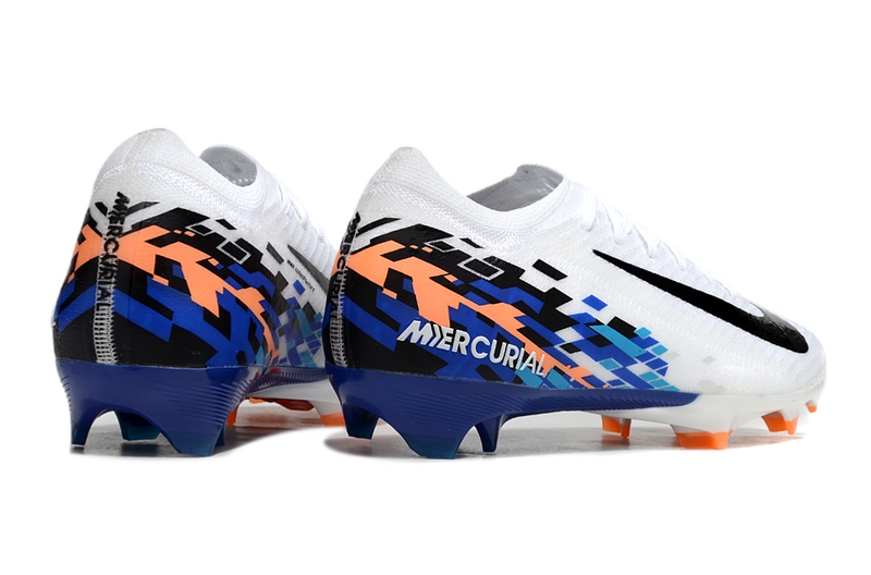 CHUTEIRA NIKE AIR ZOOM MERCURIAL VAPOR 16 ELITE CAMPO - BRANCA E AZUL