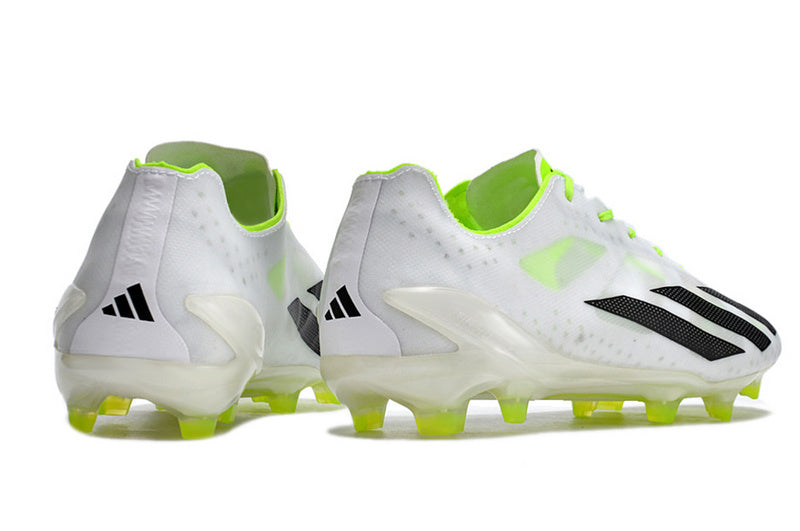 CHUTEIRA ADIDAS X CRAZYFAST+ CAMPO "STRONG" - BRANCA E VERDE