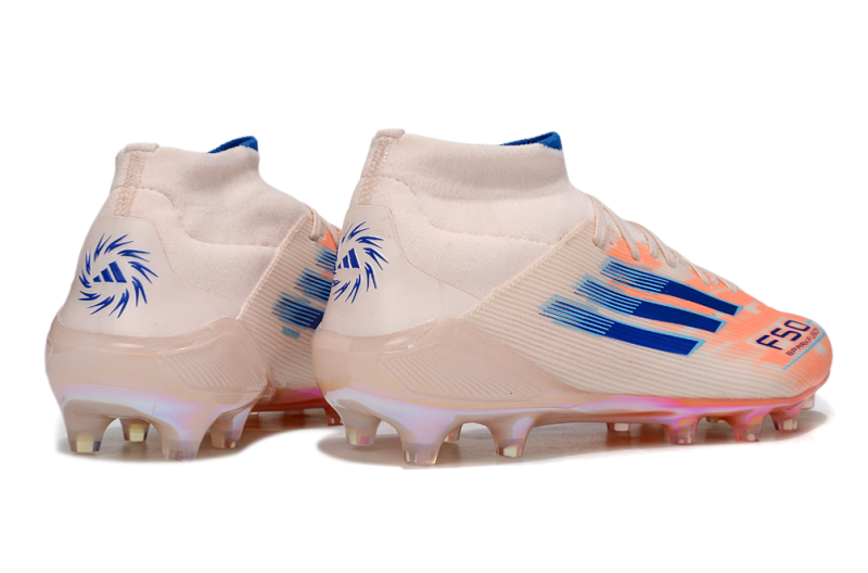 ADIDAS F50.1 MID ELITE CAMPO - LARANJA E AZUL