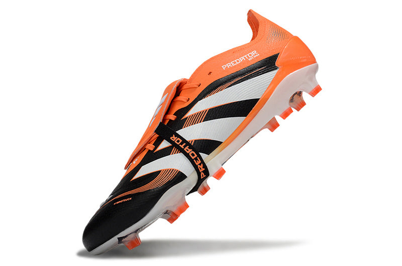 ADIDAS PREDATOR 25 FT ELITE CAMPO - PRETA E LARANJA