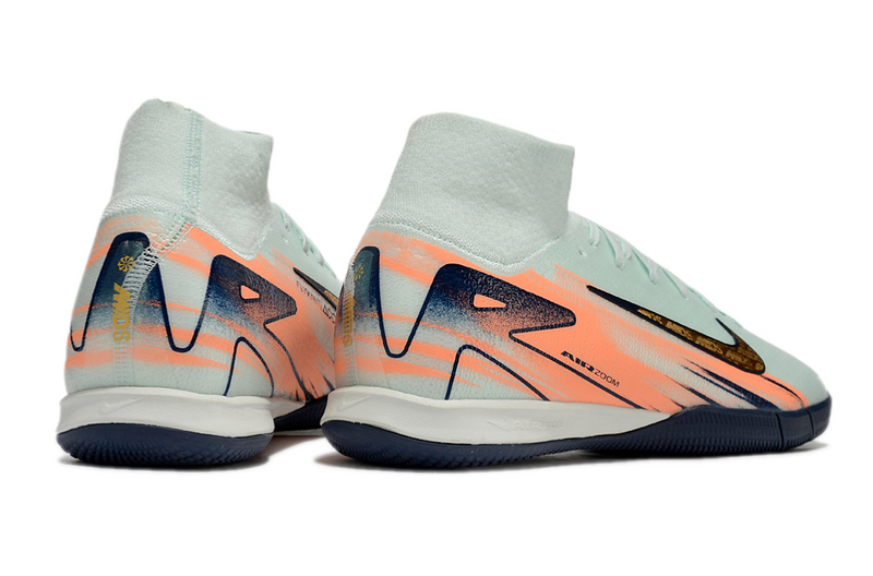 CHUTEIRA NIKE AIR ZOOM MERCURIAL SUPERFLY 10 ELITE FUTSAL - VERDE E LARANJA