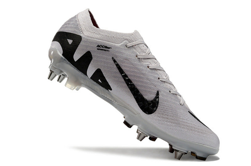 CHUTEIRA NIKE AIR ZOOM MERCURIAL VAPOR 15 ELITE TRAVA MISTA "RISING GEM" - CINZA E PRETA