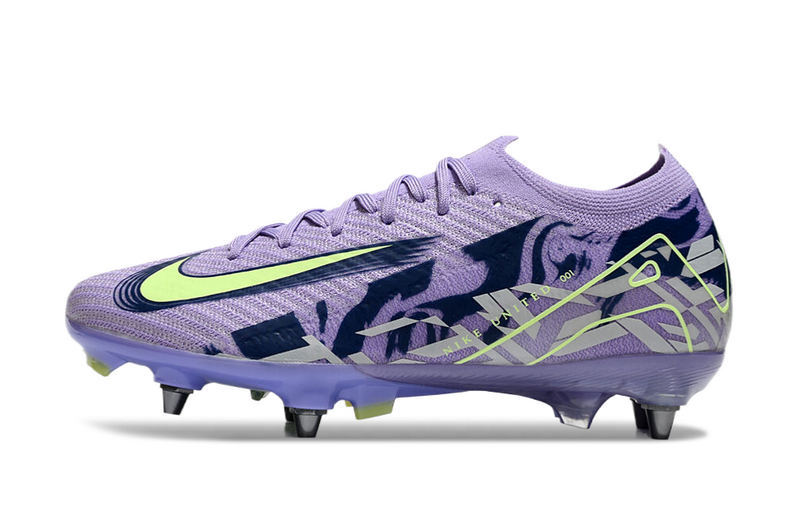 CHUTEIRA NIKE AIR ZOOM MERCURIAL VAPOR 16 ELITE TRAVA MISTA "UNITED 001" - ROXA E VERDE