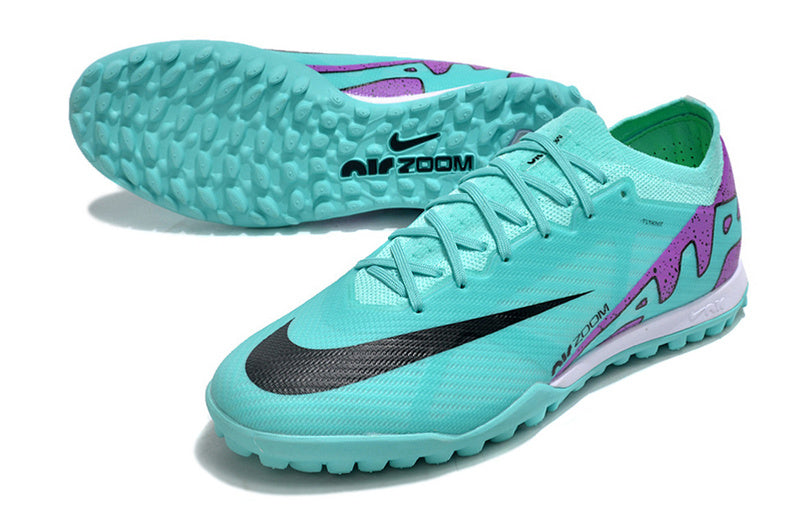 CHUTEIRA NIKE MERCURIAL AIR ZOOM VAPOR 15 ELITE SOCIETY "READY" - AZUL E ROXA