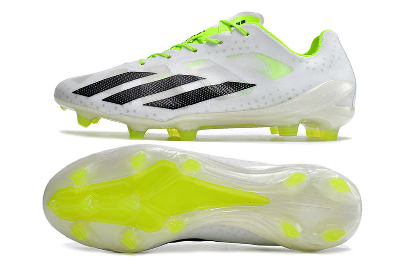CHUTEIRA ADIDAS X CRAZYFAST+ CAMPO "STRONG" - BRANCA E VERDE