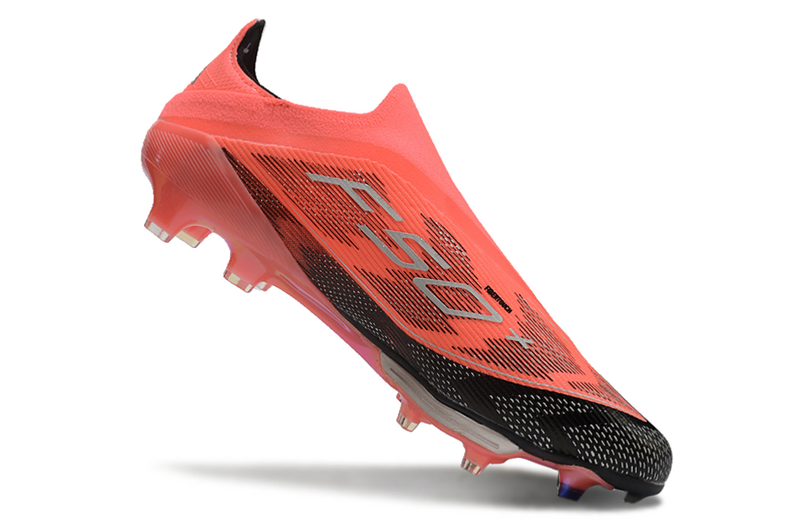 CHUTEIRA ADIDAS F50 LACELESS LIGHTSTRIKE PRO ELITE CAMPO - "VIVID HORIZON" – VERMELHA