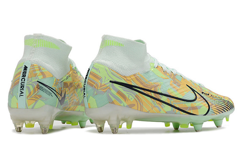 CHUTEIRA NIKE AIR ZOOM MERCURIAL SUPERFLY 9 ELITE TRAVA MISTA FIXA "BONDED" - VERDE