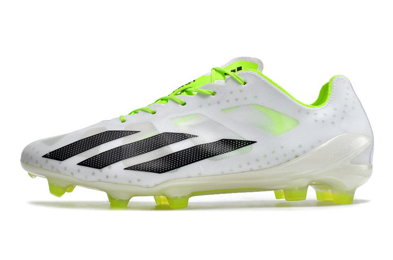CHUTEIRA ADIDAS X CRAZYFAST+ CAMPO "STRONG" - BRANCA E VERDE