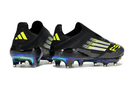 CHUTEIRA ADIDAS F50 LACELESS LIGHTSTRIKE PRO ELITE CAMPO - PRETA E AMARELA