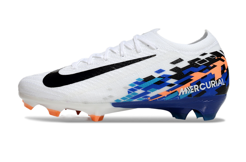 CHUTEIRA NIKE AIR ZOOM MERCURIAL VAPOR 16 ELITE CAMPO - BRANCA E AZUL