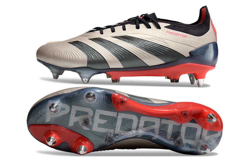 ADIDAS PREDATOR 24 ELITE TRAVA MISTA "VIVID HORIZON" - PRATA E PRETA