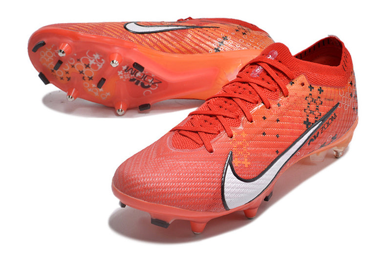 CHUTEIRA NIKE AIR ZOOM MERCURIAL VAPOR 15 ELITE TRAVA MISTA FIXA "DREAM SPEED" - VERMELHA