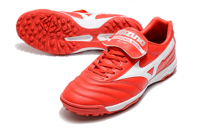 CHUTEIRA MIZUNO MORELIA II SOCIETY - VERMELHA E BRANCA