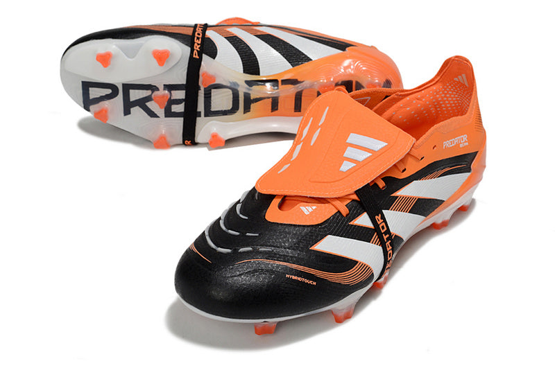 ADIDAS PREDATOR 25 FT ELITE CAMPO - PRETA E LARANJA