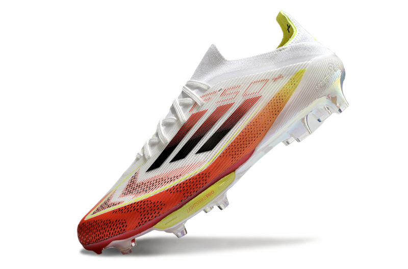 CHUTEIRA ADIDAS F50.1 LIGHTSTRIKE PRO ELITE CAMPO - BRANCA E COLORIDA