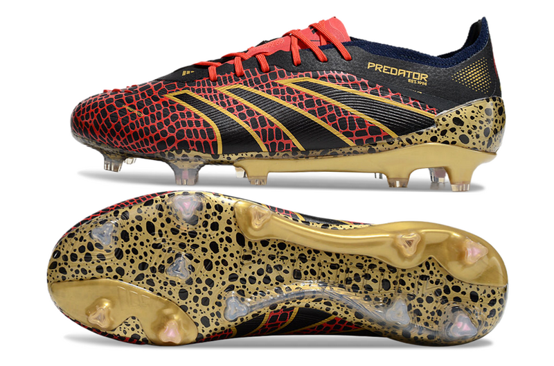 ADIDAS PREDATOR 24 ELITE CAMPO - VERMELHA E AMARELA