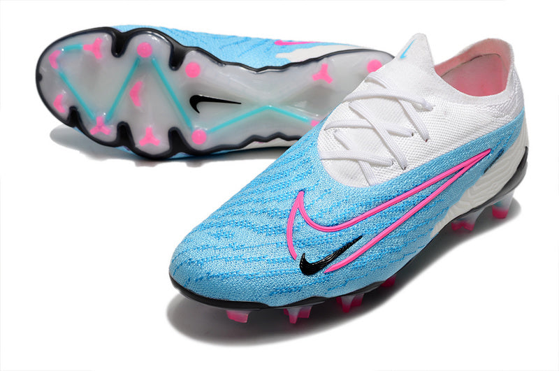 CHUTEIRA NIKE GX ELITE CAMPO - BRANCA E AZUL