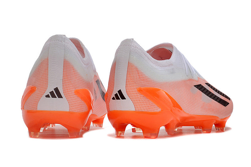 CHUTEIRA ADIDAS X CRAZYFAST.1 CAMPO - BRANCA E LARANJA