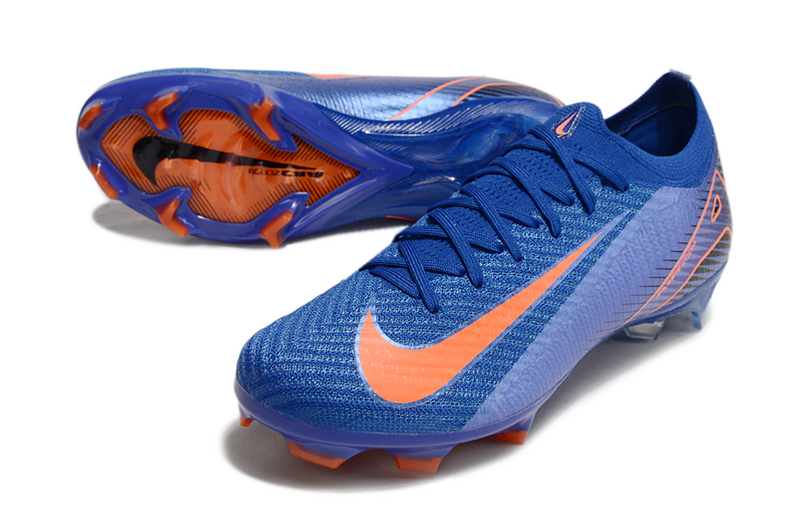 CHUTEIRA NIKE AIR ZOOM MERCURIAL VAPOR 16 ELITE CAMPO - AZUL E LARANJA