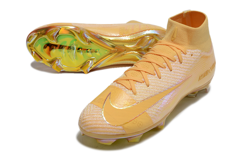 CHUTEIRA NIKE AIR ZOOM MERCURIAL SUPERFLY 10 ELITE CAMPO "COSMIC SPEED 3" - DOURADA