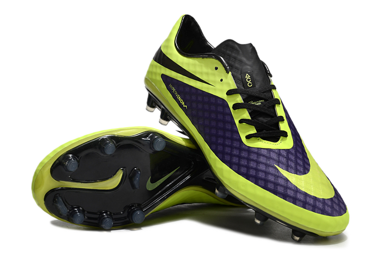 CHUTEIRA NIKE HYPERVENOM ELITE CAMPO - AZUL ESCURO E VERDE