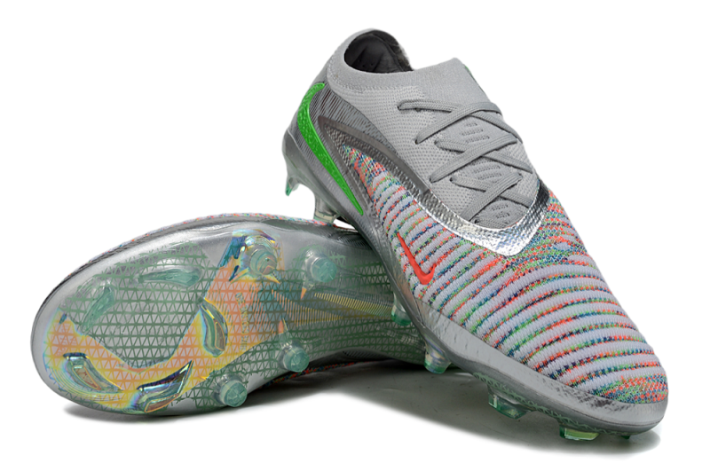 CHUTEIRA NIKE PHANTOM 6 ELITE CAMPO - CINZA E COLORIDA