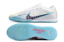 CHUTEIRA NIKE AIR ZOOM MERCURIAL VAPOR 15 ELITE FUTSAL "BLAST" - BRANCA E AZUL