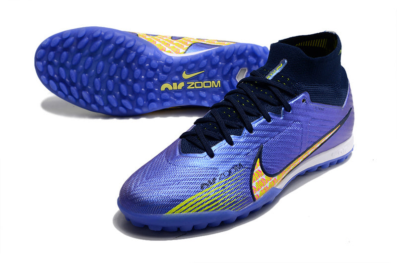 CHUTEIRA NIKE MERCURIAL AIR ZOOM SUPERFLY 9 ELITE SOCIETY - AZUL