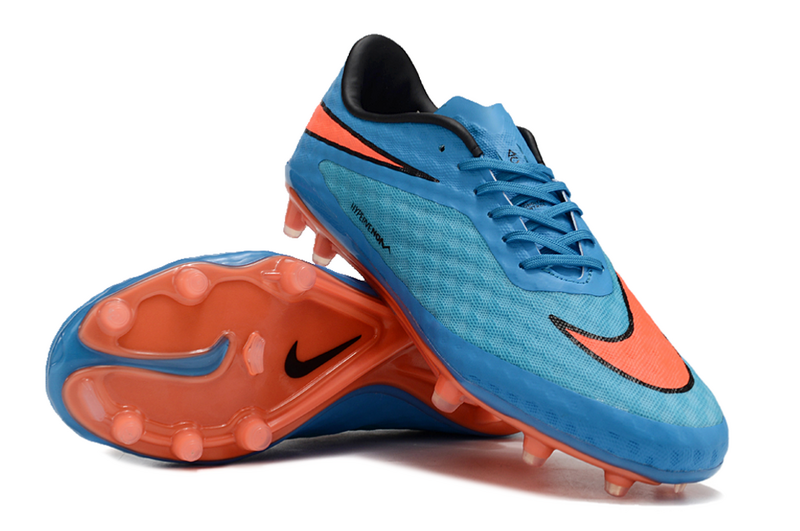 CHUTEIRA NIKE HYPERVENOM ELITE CAMPO - AZUL E LARANJA