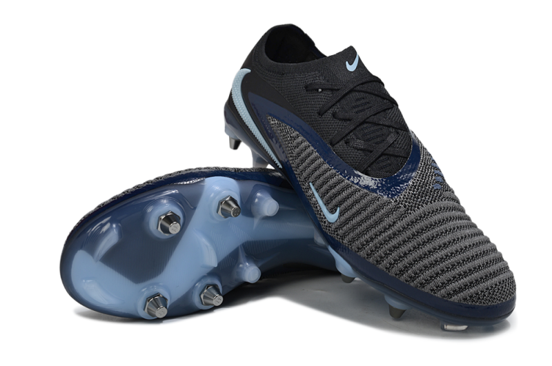 CHUTEIRA NIKE PHANTOM 6 ELITE TRAVA MISTA - PRETA E AZUL