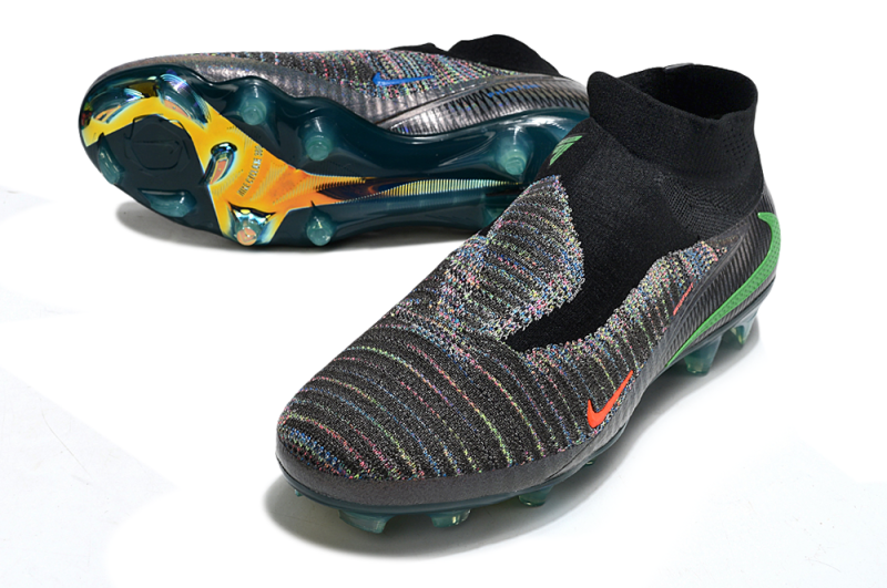 CHUTEIRA NIKE PHANTOM 6 HIGH ELITE CAMPO - PRETA E VERDE