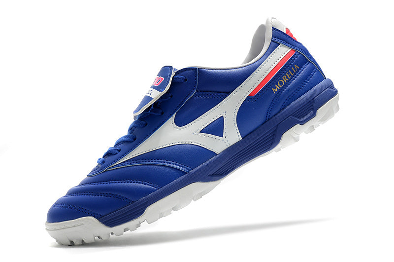 CHUTEIRA MIZUNO MORELIA II SOCIETY - AZUL E BRANCA