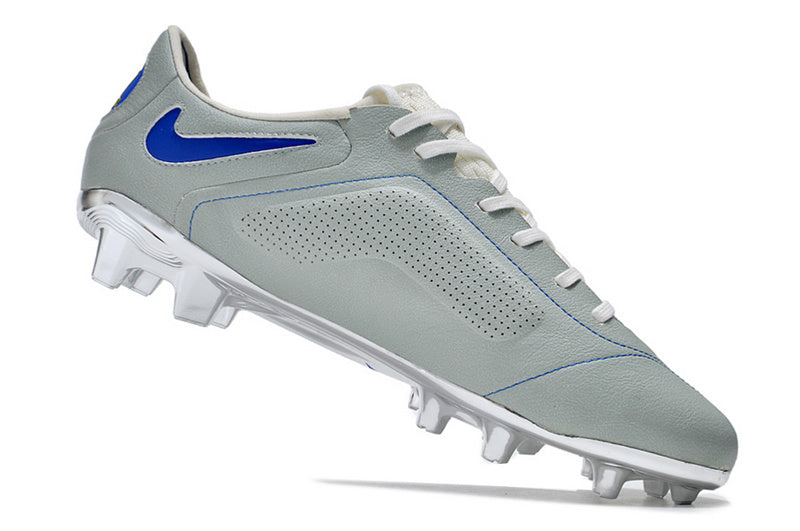 CHUTEIRA NIKE TIEMPO LEGEND 9 ELITE CAMPO "MONTEBELLUNA" - CINZA E AZUL